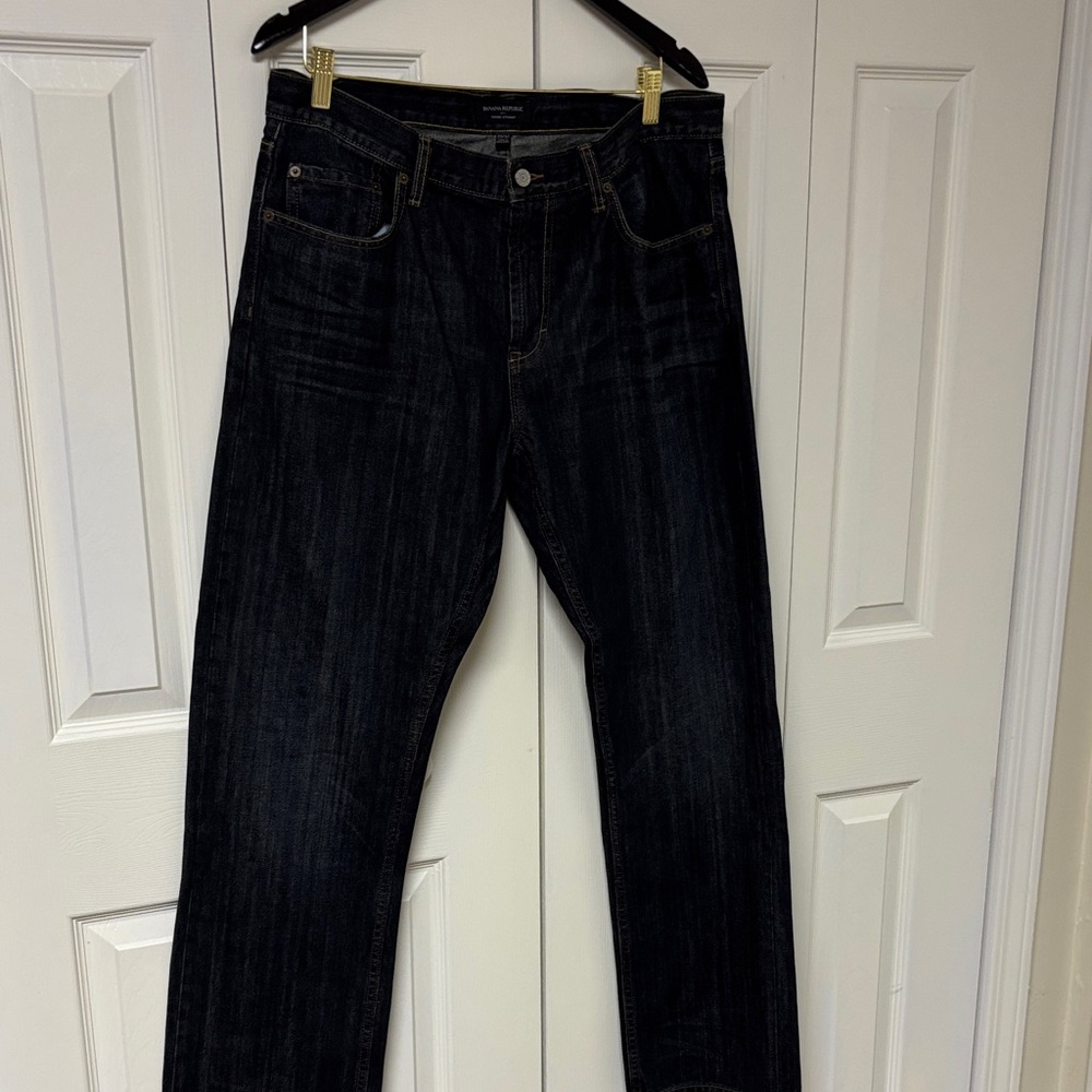 Banana Republic Men's Deep Indigo Relaxed Jeans